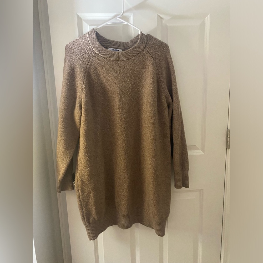 Tan Sweater Dress - Large Petite - Picture 2 of 2